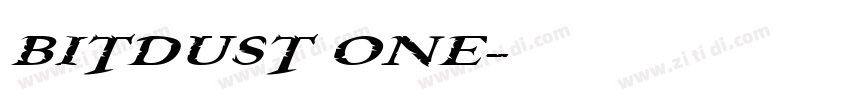 BITDUST ONE字体转换